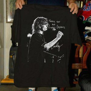 Jeff Buckley Thank You And Sweet Dreams Signature Unisex Black T- Shirt, Retro S